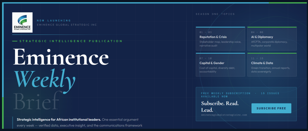 The Eminence Global Brief – Issue 1